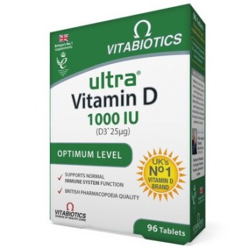 VITABIOTICS ULTRA VITAMIN D3 1000IJ TABLETE  A96
