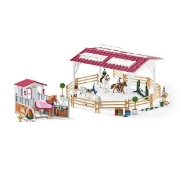 Schleich set sa arenom za jahanje i štalom 72118