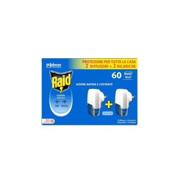 Raid električni aparat + tečnost 30 noći duo pak 2x21ml