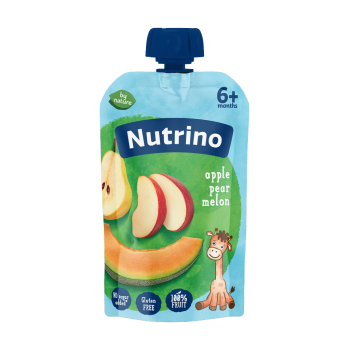 NUTRINO VOĆNA KAŠA PIRE OD JABUKE I BANANE SA KEKSOM 100G 6M+