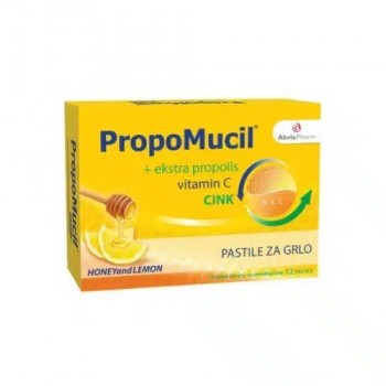 PropoMucil med i limun 12 pastila