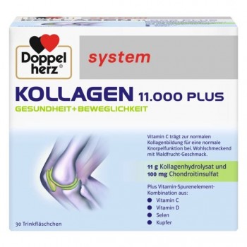 DOPPELHERZ SYSTEM KOLAGEN 11000 PLUS AMPULE 30X25ML