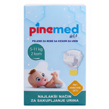 Pine Med pelene za bebe sa kesom za urin 5-11kg 2 kom