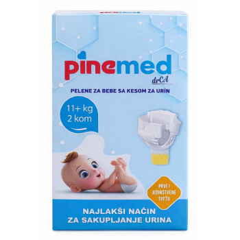 Pine Med pelene za bebe sa kesom za urin 11+kg 2 kom
