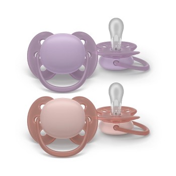 Avent varalica Soft 6-18m lila/nude 2 komada
