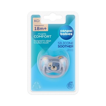 Canpol Babies silikonska varalica Cute Animals 18m+ plava 34/926