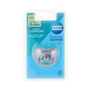 Canpol Babies silikonska varalica Cute Animals 0-6m plava 34/924