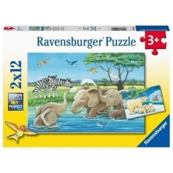 Ravensburger puzzle -safari zivotinje i mladunci 05095