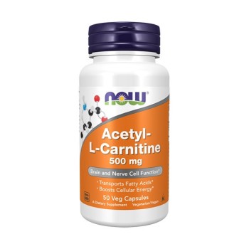 NOW Acetyl-L-Carnitine 500mg 50 kapsula