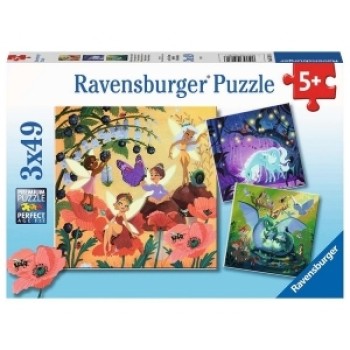 Ravensburger puzzle jednorog zmaj i vila 05181