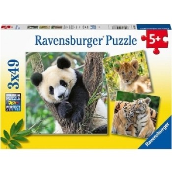 Ravensburger puzzle panda tigar lav 05666