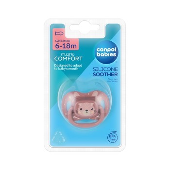 Canpol Babies silikonska varalica Cute Animals 6-18m pink 34/925