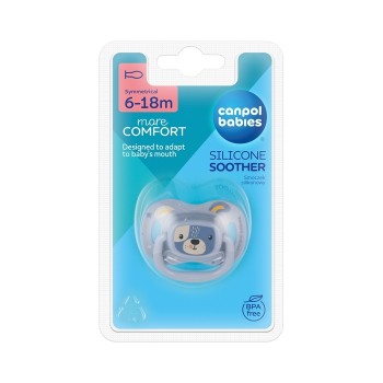 Canpol Babies silikonska varalica Cute Animals 6-18m plava 34/925