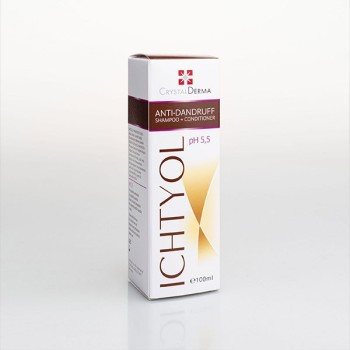 Crystal Derma Ichtyol šampon protiv peruti + regenerator 100ml