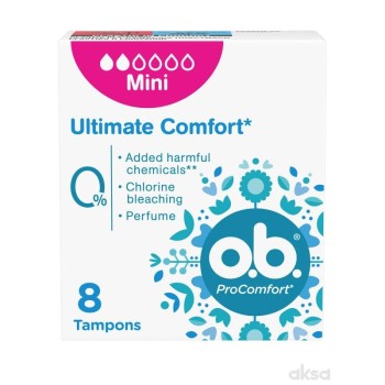O.B. ProComfort Mini tamponi 8 komada