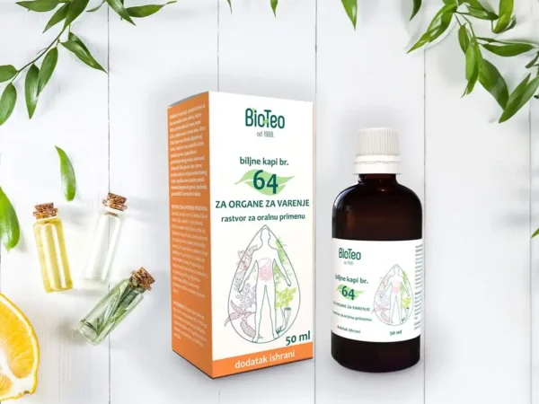 Bioteo biljne kapi broj 64 za organe za varenje 50ml