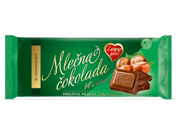 Chikalab Chikasport mlečna čokolada sa lešnikom 100g