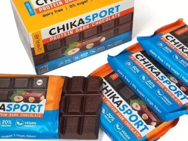 Chikalab Chikasport crna čokolada sa lešnikom 100g