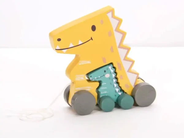 Lule igračka na povlačenje Mama i beba Dino