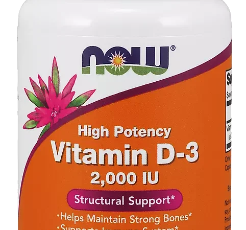 NOW vitamin D-3 2000 IJ 120 kapsula