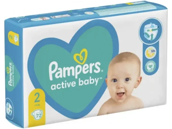 Pampers Pelene Active Baby Dry 2 4-8kg 72komada