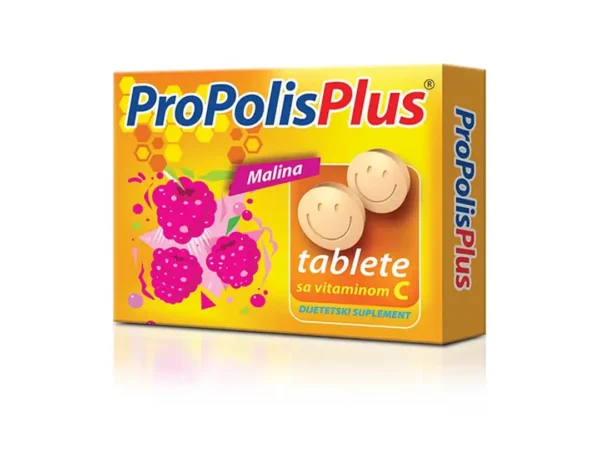Propolis Plus C vitamin malina 20 tableta