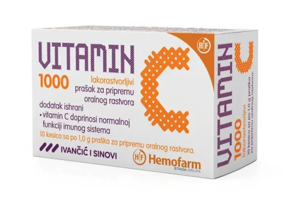 Hemofarm Vitamin C 1000mg 10 kesica