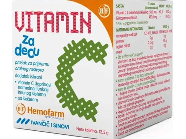Hemofarm Vitamin C za decu 50mg 25 kesica