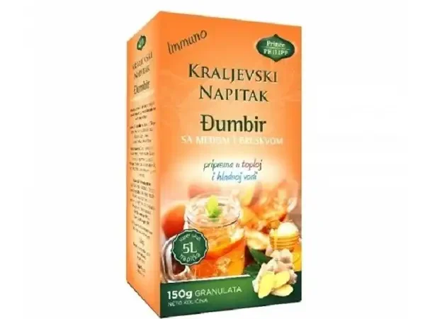 Kraljevski napitak đumbir, med i breskva 150g