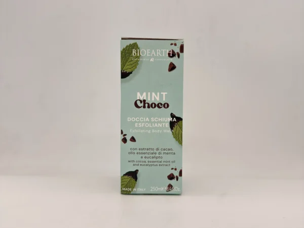 Bioearth gel za tuširanje sa prirodnim skrabom mint čoko 250ml