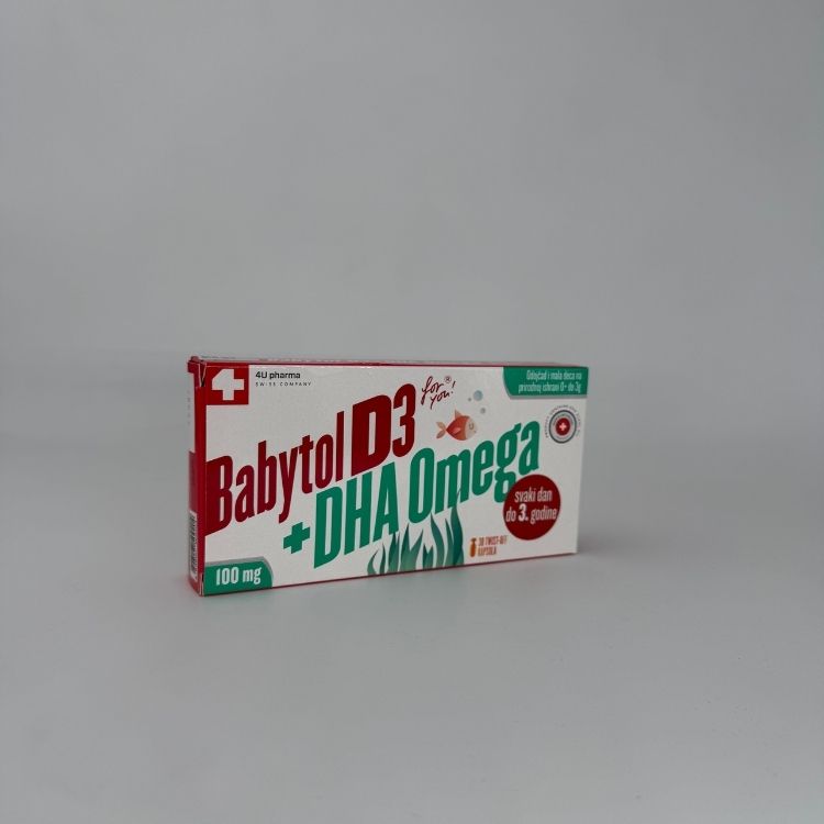 BABYTOL D3+DHA OMEGA TWIST OFF 30 kapsula