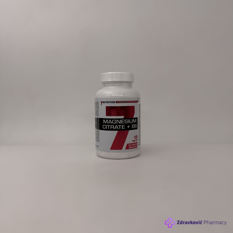 7 Nutrition Magnesium Citrate + B6 120 kapsula