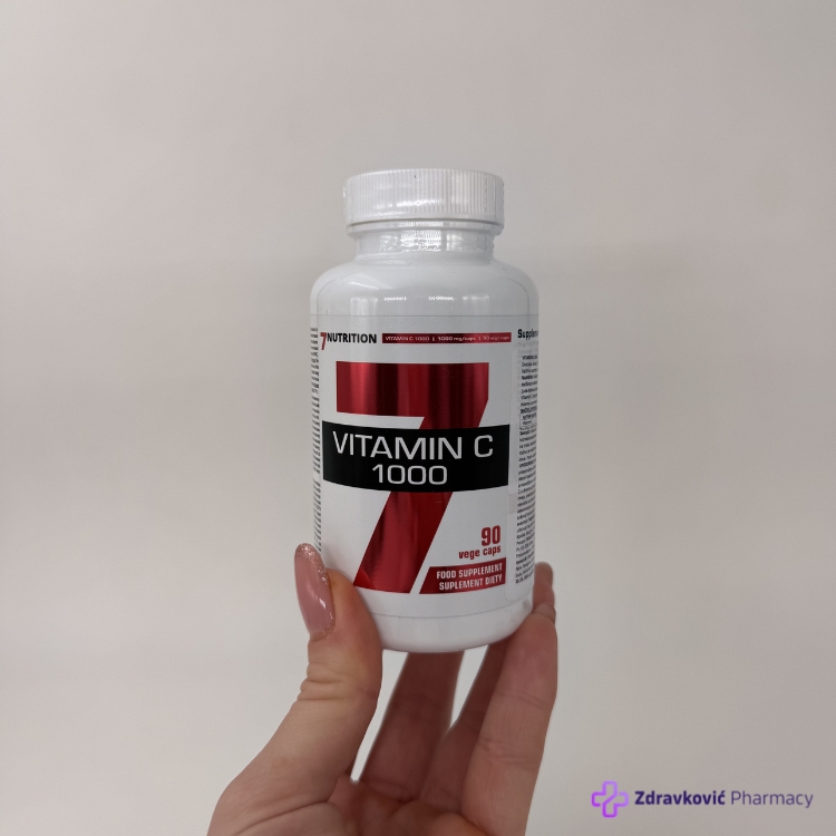 7 Nutrition Vitamin C 1000mg, 90 kapsula