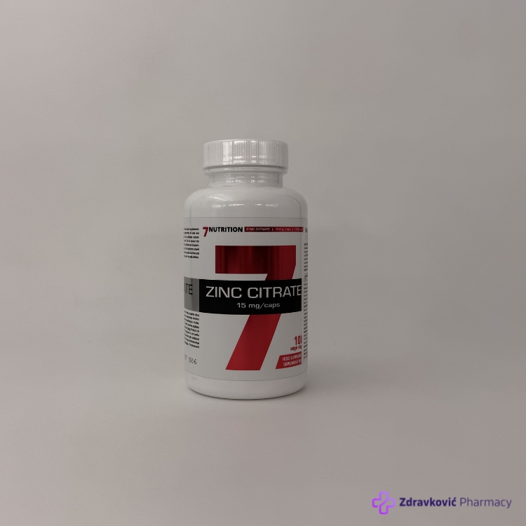 7 Nutrition Zinc Citrate 100 kapsula