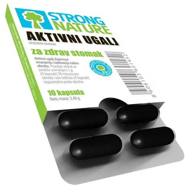 Elephant Aktivni ugalj 250mg 10 kapsula