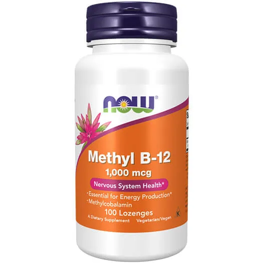 NOW Methyl B-12 1000 mcg 100 lozengi