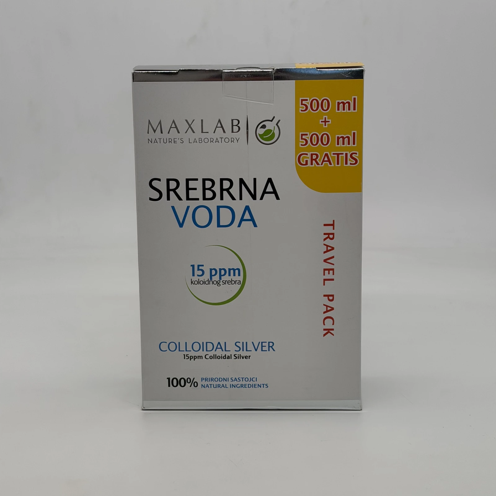 SREBRNA Maxlab voda 500+500ml MAX