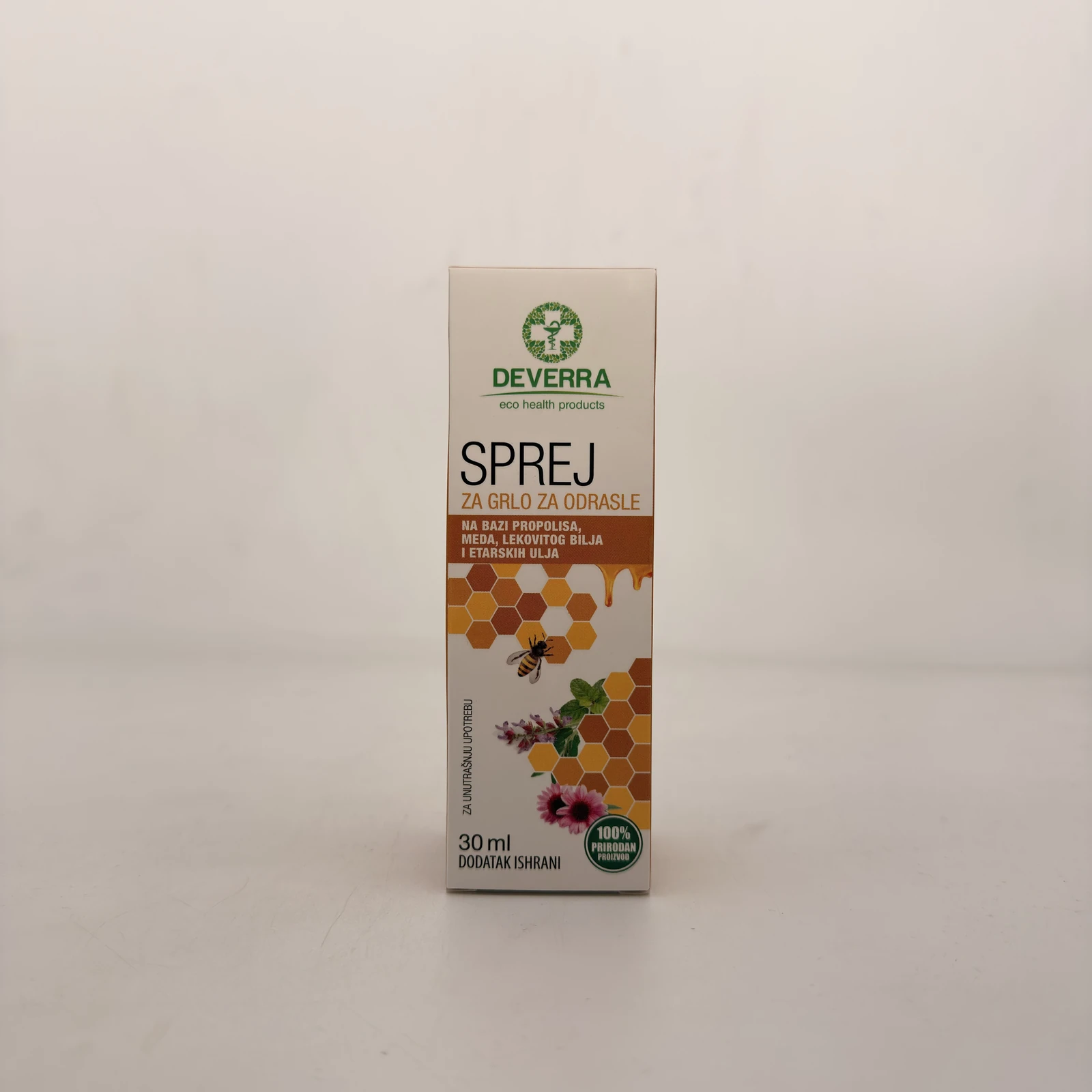 DEVERRA PROPOLIS SPREJ ZA GRLO ZA ODRASLE 30ml
