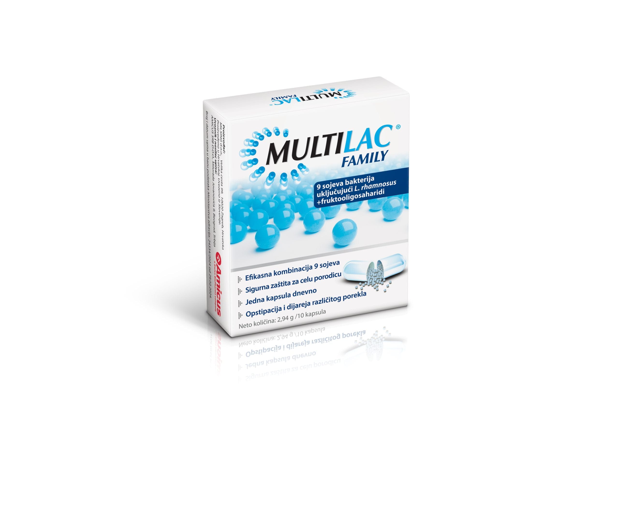 Multilac family – 10 kapsula