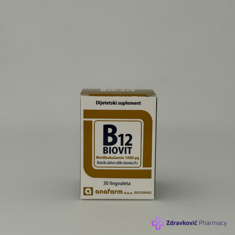 ANAFARM B12 BIOVIT 30 lingvaleta
