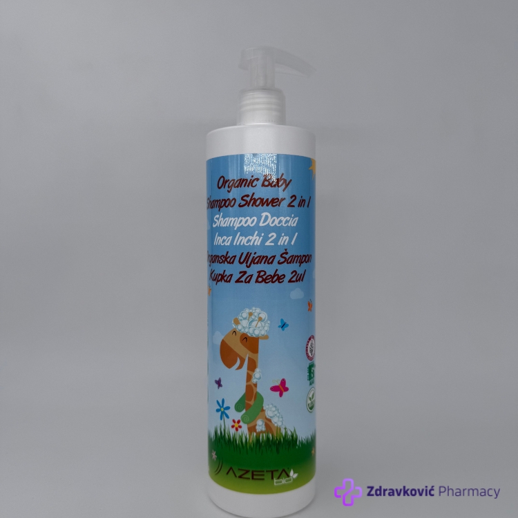 AZETA BIO ORGANSKA BABY ULJANA KUPKA/SAMPON 0+ 500ml
