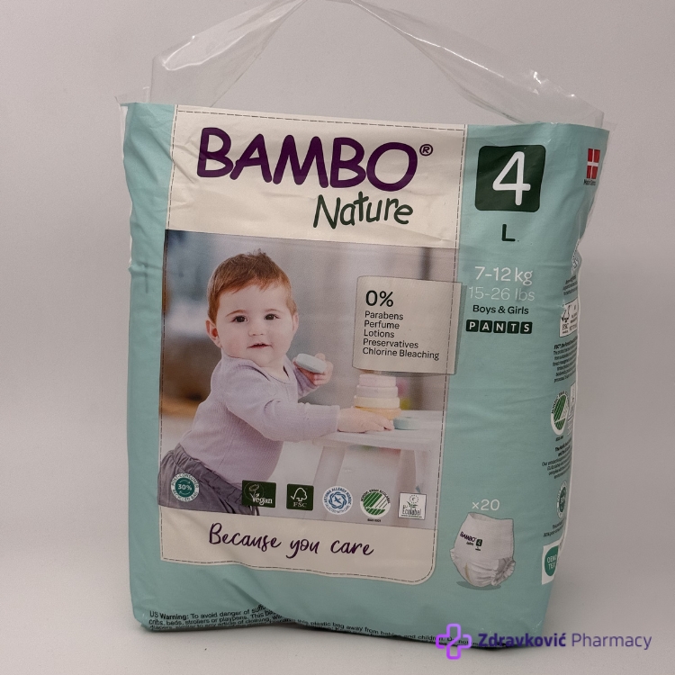 BAMBO NATURE ECO-FRIENDLY PANTS 4 -20komada