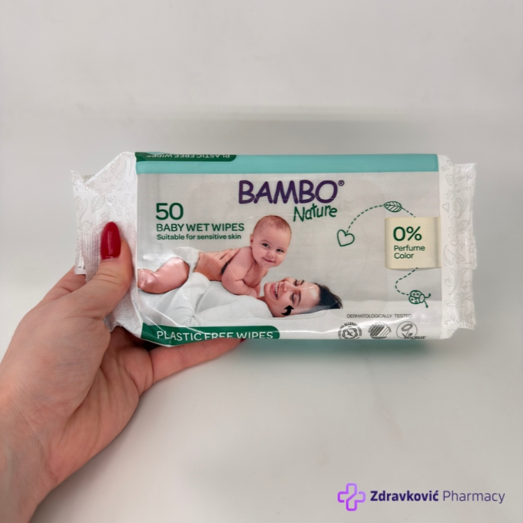 BAMBO NATURE ECO VLAZNE MARAMICE -50komada