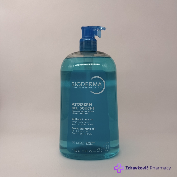 Bioderma Atoderm Blagi gel za tuširanje, 1000ml