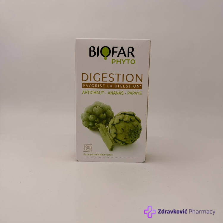BIOFAR PHYTO DIGESTION -8 šumećih tableta