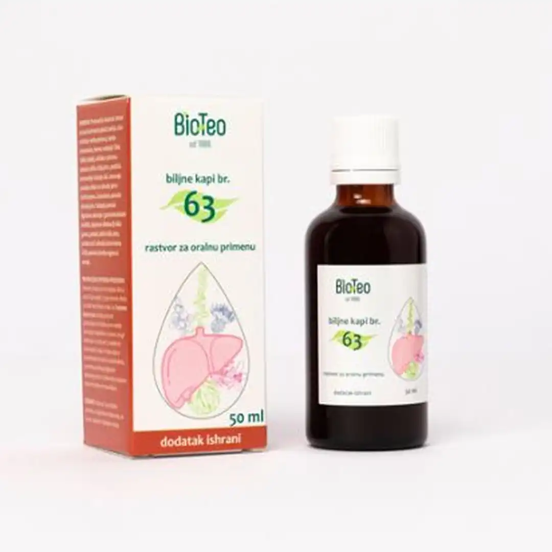 BIOTEO KAPI BR. 63 ZA JETRU 50ml