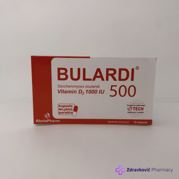 BULARDI 500 +VIT D3 1000 IU -10kapsula