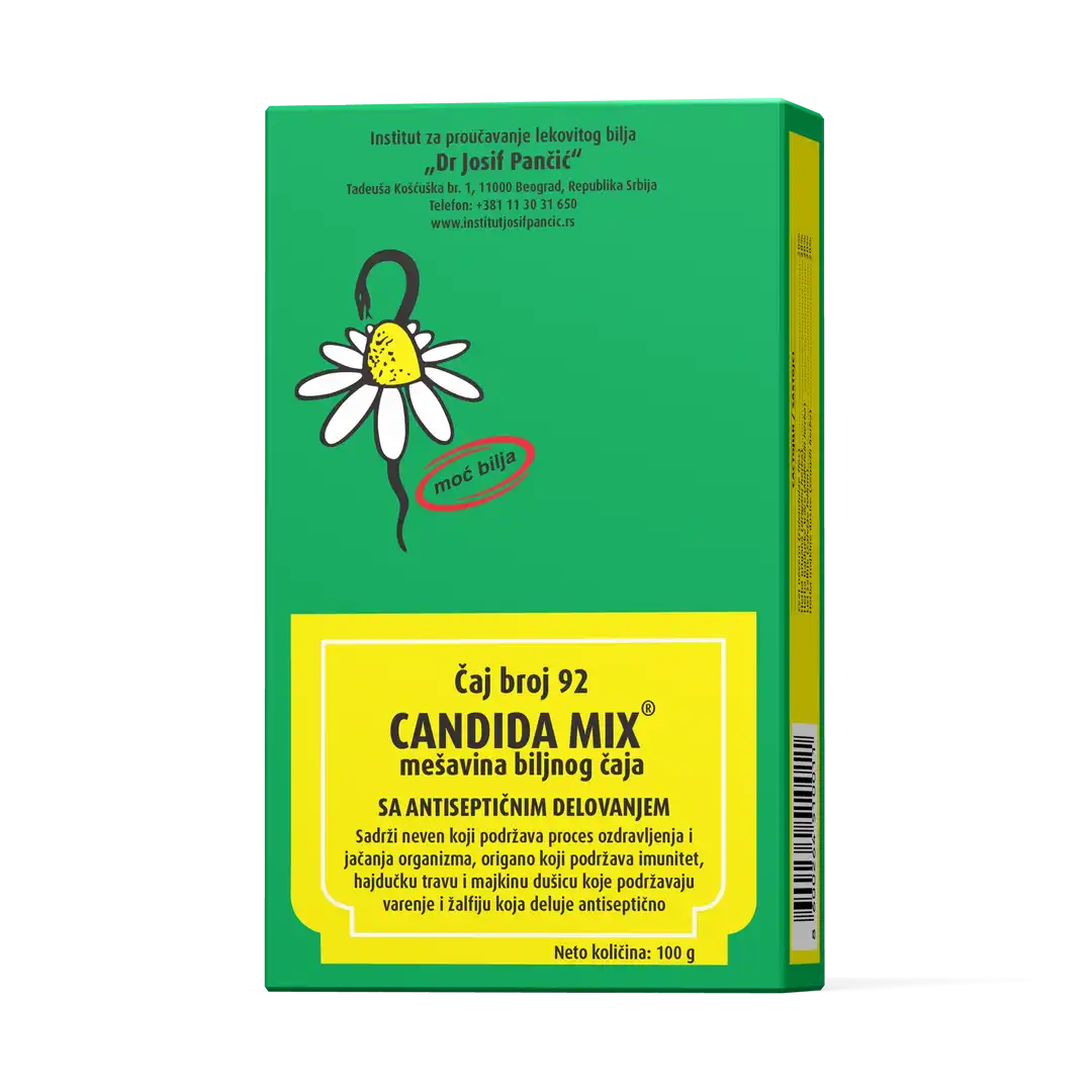 ČAJ BROJ 92 -CANDIDA MIX- SA ANTISEPTIČNIM DELOVANJEM 100g IJP