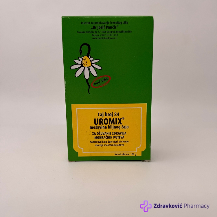 ČAJ BROJ 84 -UROMIX- ZA OČUVANJE ZDRAVLJA MOKRAĆNIH PUTEVA 100g IJP