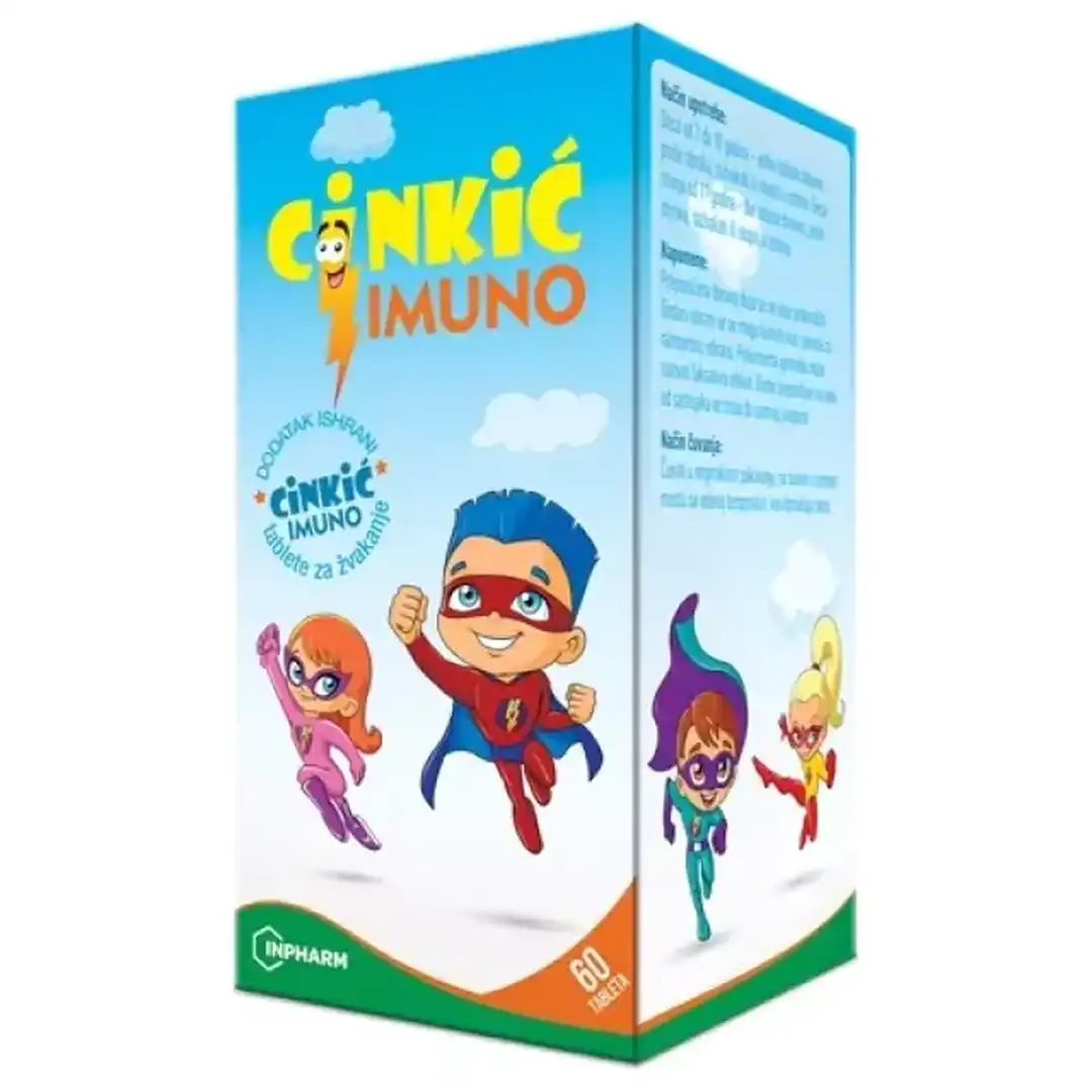 CINKIĆ IMUNO 60 tableta za žvakanje od 3.godine